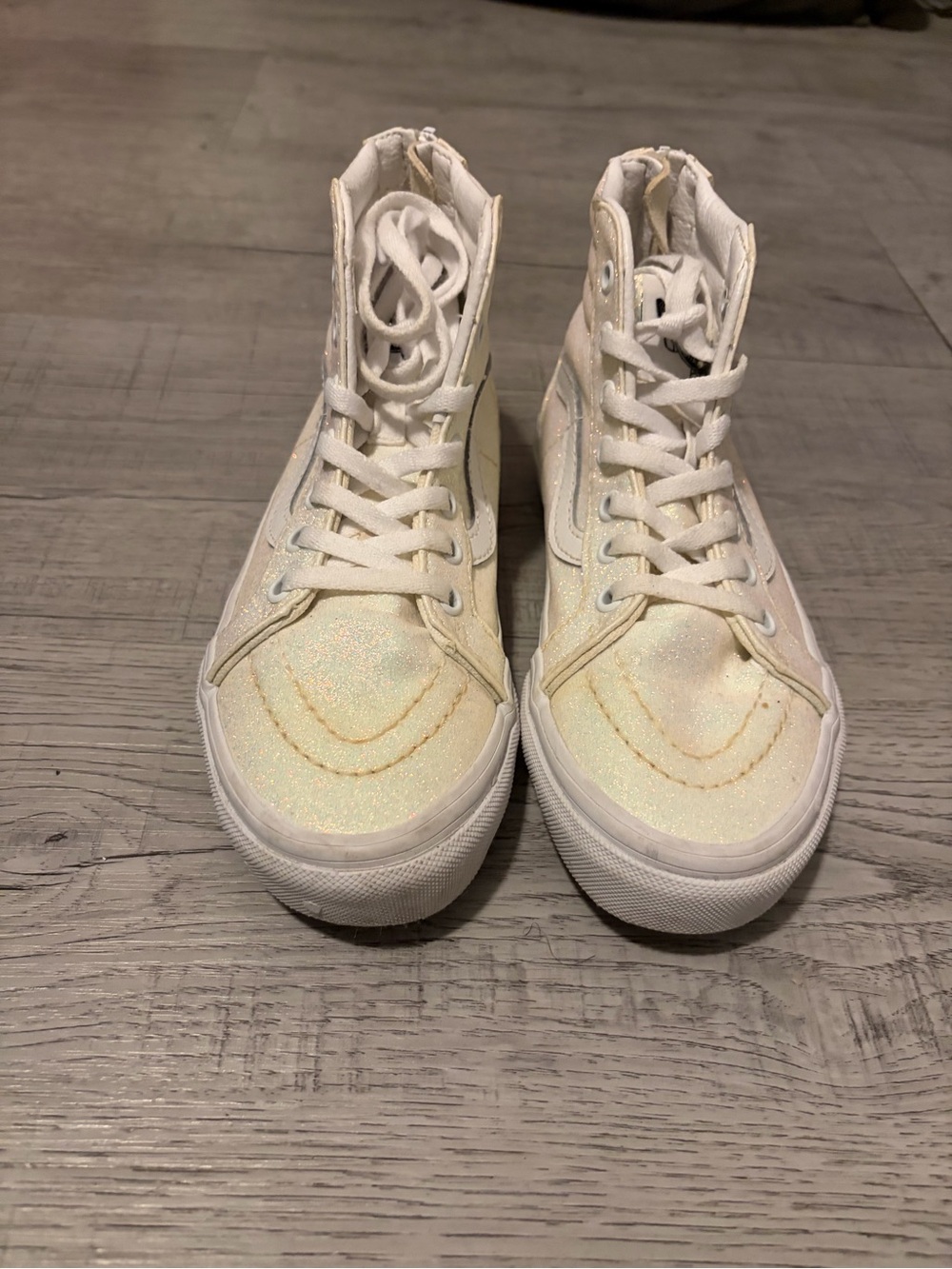 Vans Kids High-Top Sneakers - Iridescent White